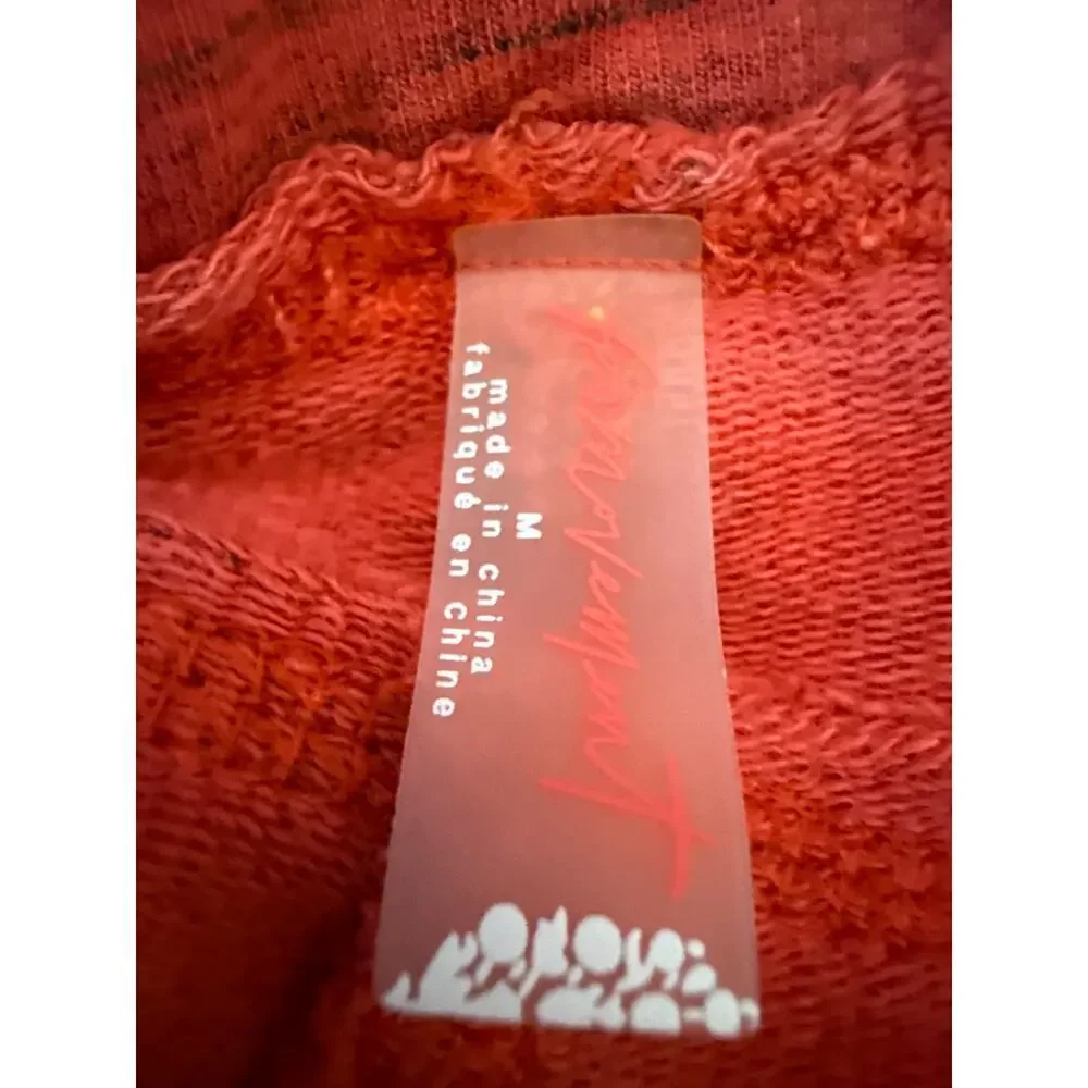Free People High Rise Ankle Length Hybrid Leggings Size M Coral Pink